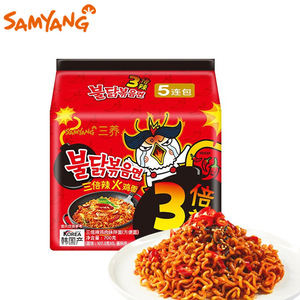 Mie Instan Rasa Krim Ayam Goreng Super Pedas Impor Korea Selatan 130g