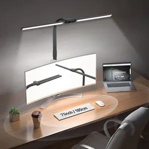 24 W Büro Architekt Schreibtischlampe stufenloser Dimmer Temperaturregelung Clip-On-Schreibtischlampe mit Usb-Ladungsloch