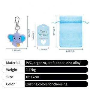 Promotion Porte-clés Souvenirs de Baptême Bébé Éléphant pour Fête d'Anniversaire et Baby Shower - Product Image 2