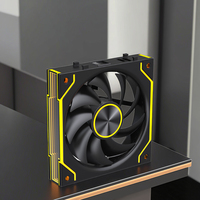 Nouvel arrivage ARGB Gaming Computer Cooler Fan 120mm PC Case Fan Noir/Blanc Wireless Splicing Building Block Design Cooling
