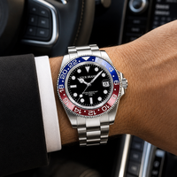 50 PIÈCES Montres pour hommes personnalisées OEM ODM, classiques, bicolores, mouvement Miyota 8215, montre mécanique automatique étanche