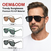 Lunettes de soleil rondes à double pont, légères, durables, tendance, UV380, personnalisées en gros, marque privée Sunray