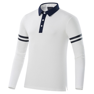 Camisetas Polo de Golf de Manga Larga para Hombre, Deportivas, Delgadas, de Secado Rápido, Ajustadas, de Spandex, Camisetas de Manga Larga, Chemises De Golf Pour Hommes - Product Image 2