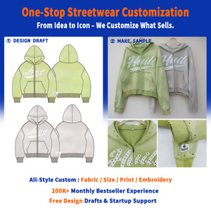 Huili Factory Oem Schwere Baumwolle Französisch Terry Hoodie Männer Benutzer definierte Stickerei Patched Strass Sun lashed Washed Vintage Hoodie - Product Image 4