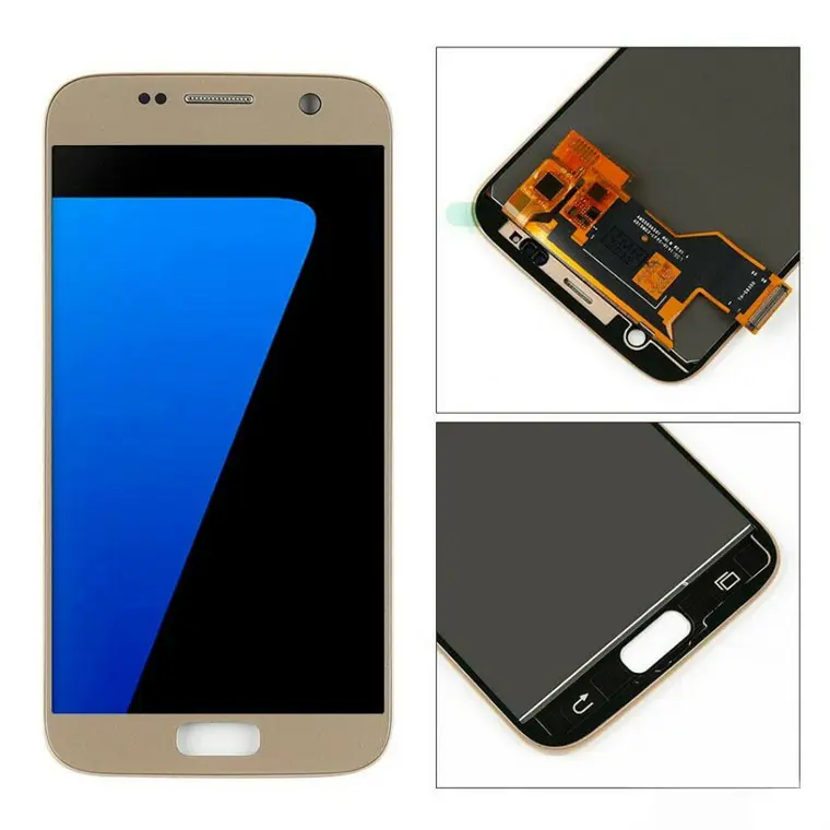 Pengganti Ponsel Layar Sentuh LCD, Panel Layar Sentuh untuk Ponsel Samsung S7