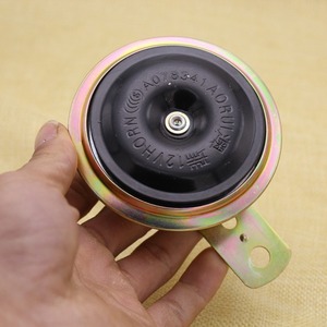 Klaxon de moto 12V pour véhicules électriques et motos, klaxon mono noir de 10 mm de diamètre - Product Image 1