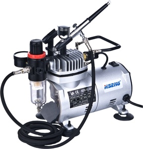 Aérographe <span class=keywords><strong>Peinture</strong></span> Aérographe Mini Compresseur d'Air Aérographe Gâteau Professionnel avec Fonction Arrêt Automatique/Etoile Brosse d'Air CE Maquillage - Product Image 2