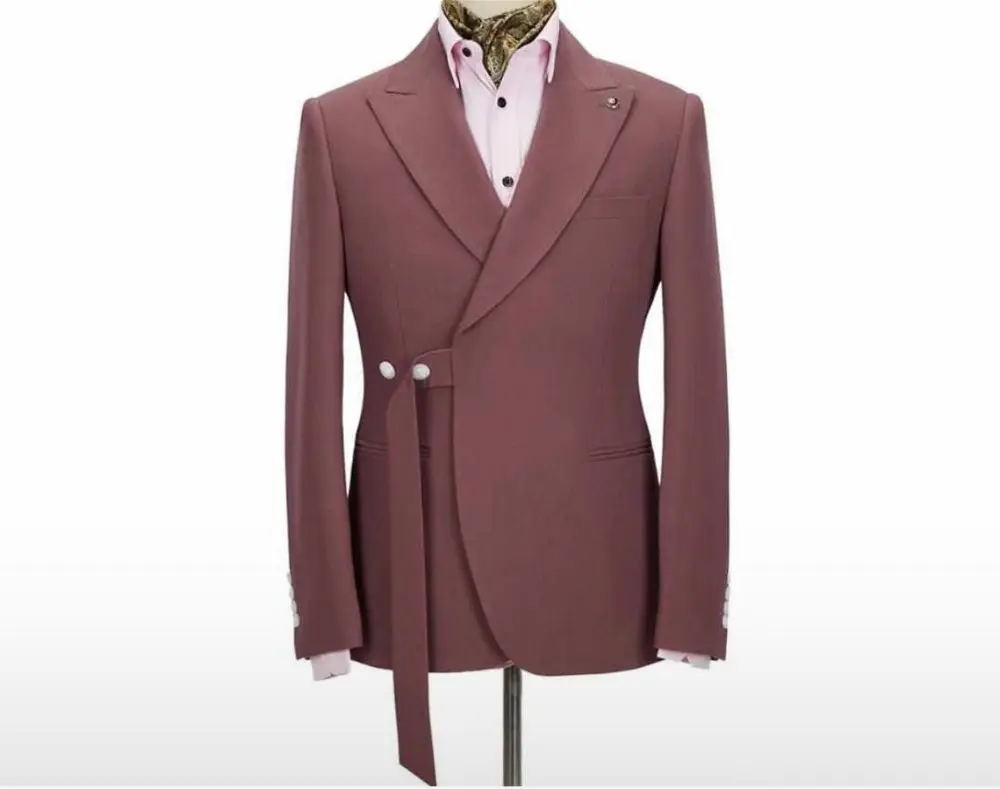 HD163-Chaqueta de diseño único para hombre, traje de novio, esmoquin de solapa, trajes de boda para hombre, chaqueta ajustada para baile de graduación