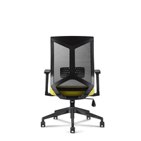 Chaise de bureau ergonomique à dossier mi-haut en maille, avec accoudoirs réglables, pour le confort et la posture