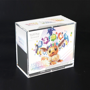 Tùy Chỉnh Uv-Bằng Chứng Acrylic Tcg Elite Huấn Luyện Viên Hộp etb Hiển Thị Đứng Với Mạnh Mẽ Nam Châm Bộ Sưu Tập Bảo Vệ Trường Hợp - Product Image 1