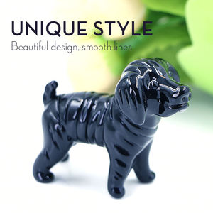 공장 직영 도매 수공예 유리 피규어 동물 강아지 제품 예술적인 사랑스러운 작은 강아지 유리 조각상 - Product Image 4