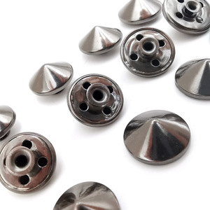 Rivets pour vêtements Jin Ming, double capuchon, en fer plaqué, durables, pour sacs, chaussures, ceintures, articles en cuir - Product Image 3