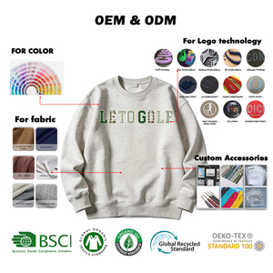 Felpa Unisex GSM a Collo Alto, Vestibilità Ampia, Personalizzabile con Orlo a Costine, Tessuto Lavorato a Maglia con Ricamo - Product Image 1
