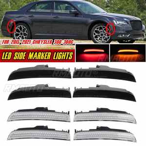 4 luces indicadoras laterales para guardabarros de coche Chrysler 300 300C 2015-2021, luces de señal de giro intermitentes para pasos de rueda - Product Image 1