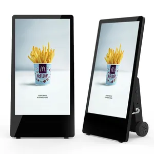 43 Inch High Brightness 1080p Digital Signage IP64 Waterproof Battery Powered Outdoor Media Player Video display kiosk