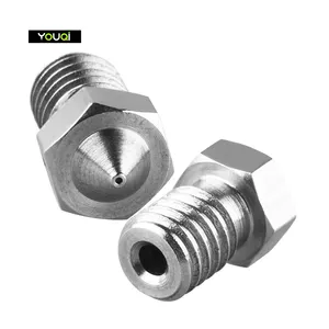 YouQi 3d Printer Parts Nozzle 0.2 0.3 0.4ミリメートルTitanium Alloy Nozzle V6 Nozzle