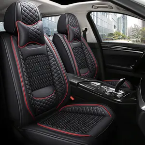 Conjunto completo todo incluido Universal de lujo impermeable PU cuero personalizado universal funda de asiento de coche pu