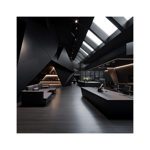 2024 AI Concept Design for Ultimate Black Cabinet Display 3D Rendering Drawings for Kitchen Home <b>Furniture</b> Interior Services - Product Image 1