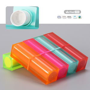 Emballage en plastique pour rouge à lèvres, tube de fond de teint vide carré de luxe, couleur personnalisée avec logo, rose - Product Image 1