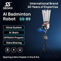 Robot Inteligente de Bádminton 4D para Entrenamiento Deportivo, Servicio Personalizado, Máquina Lanzapelotas con Control Remoto, Capacidad para 200 Volantes