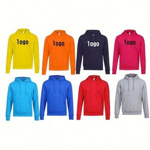 Sweat à capuche personnalisé avec logo brodé, sweat à capuche oversize en coton biologique pour homme, sweat à capuche unisexe pour femme - Product Image 1