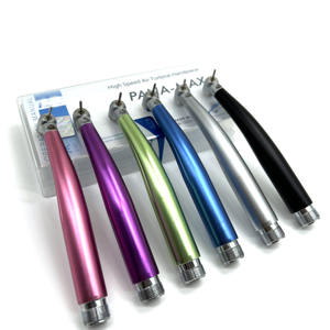 Стоматологический высокоскоростной турбинный наконечник из стали с LED-подсветкой, кнопочное управление, стандартная головка, 2/4 отверстия, тройное водяное охлаждение, для оральной терапии - Product Image 2