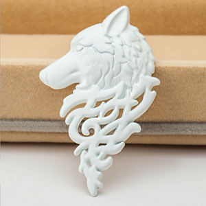 Vintage Personality <strong>Jewelry</strong> <strong>Wolf</strong> Pin Brooches Fashion Men's Suit Collar Pin Buckle <strong>Wolf</strong> Head Brooch Pin <strong>Jewelry</strong> Wholesale - Product Image 2
