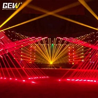 GEVV 8 projecteurs laser mobiles DMX 500mw rouges pour discothèque, bar, spectacle, DJ, scène
