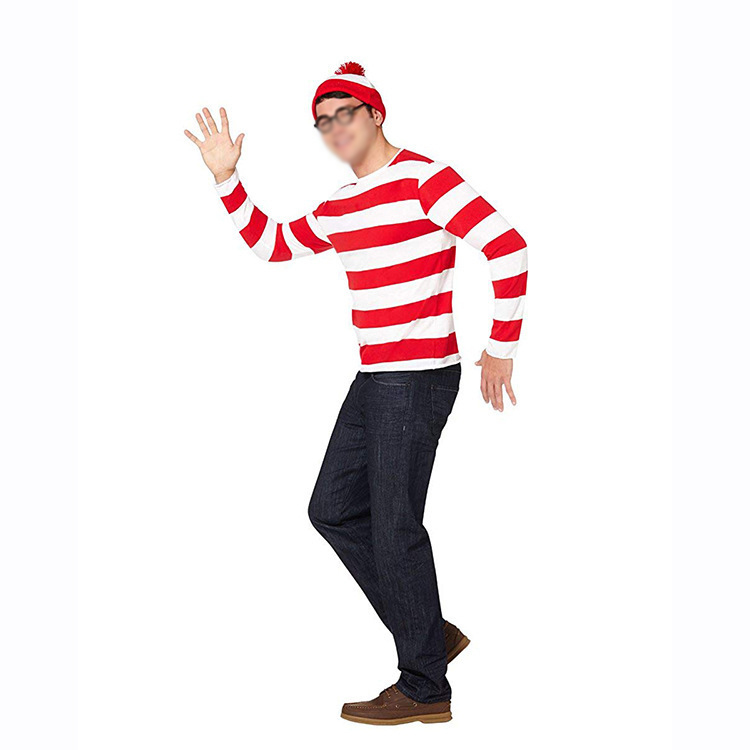 Homme adulte (Haut + chapeau + monture de lunettes)