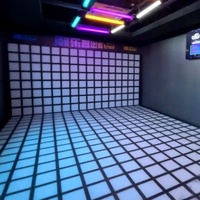 Système de jeu interactif LED de qualité commerciale, plateforme de danse modulaire intelligente avec contrôle multi-capteurs pour centre commercial