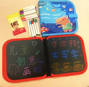 Bambini portatili fai da te lavabile doppio lato lavabile Graffiti attività per bambini pittura riutilizzabile tavolo disegno libro da colorare
