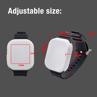 Programable 15 colores luz control remoto Led pulsera programada Led pulsera rítmica Dmx control remoto Led pulsera