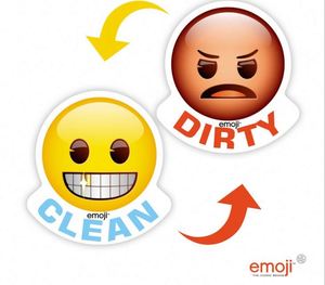 Máy Rửa Chén Nam Châm Sạch Bẩn Dấu Hiệu Vui Món Ăn Máy Giặt Dấu Hiệu Hai Mặt Nam Châm Lật Chỉ Số - Product Image 2