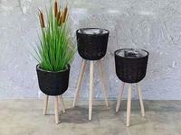 Support de plantes en rotin, lanterne décorative, en forme de panier, pour jardinage, décoration de la maison, offre spéciale