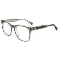 Monturas Ópticas Cuadradas de Acetato de Alta Calidad, Gafas con Filtro de Luz Azul, Diseño Personalizado con Logotipo, Monturas de Gafas para Computadora Premium para Hombre