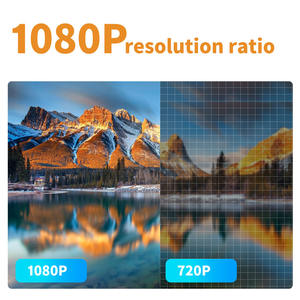 Projecteur LCD intelligent <span class=keywords><strong>Q7</strong></span> pour cinéma maison, prise en charge 4K, mise au point automatique, correction trapézoïdale, portable, Android 9, 600 ANSI Lumens, haut-parleurs 10W*2 | - Product Image 2