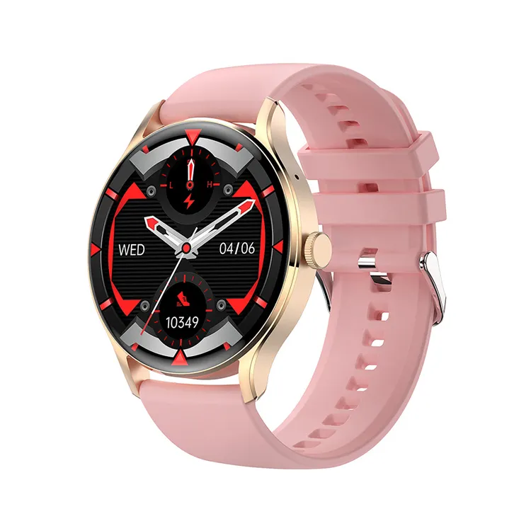 HD גדול מגע מסך HK33 Mujer Smartwatch BT שיחה בריאות ניטור כושר Tracker Reloj אופנה Hombre חכם שעונים 2023