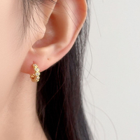 Boucles d'oreilles Dan Jewelry en zircone cubique pour femmes, serties de 5A, plaquées or 18 carats, argent sterling 925, hypoallergéniques