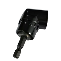Adaptador de mango hexagonal de 105 grados PMS a varilla de extensión de cabeza cuadrada, destornillador neumático a llave de vaso, junta de conversión de 1/2, 3/8, 1/4