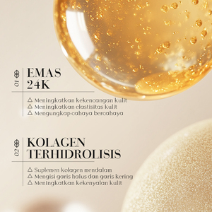 KORMESIC ได้รับการรับรองจาก Bpom ขายส่ง 80 มล. ปรับสภาพผิวให้กระชับ เพิ่มความยืดหยุ่น มาส์กหน้าทองคำ 24K และคอลลาเจนสำหรับกลางคืน - Product Image 3