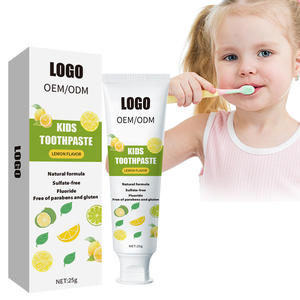 OEM/ODM Kinder-Zahnpasta mit Zitronengeschmack 25g Natürliche Formel Fluorid- & Sulfatfrei Paraben- & Glutenfrei Tägliche Mundpflege für Kinder - Product Image 1