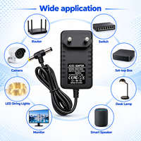 Adaptateurs secteur muraux à connecteur DC en T à angle droit 5V 2A 10W personnalisés pour décodeur, lecteur multimédia et haut-parleur intelligent