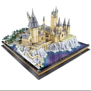 Nueva película School Castle 22004 Hog Warts Magic Castle Hovborg Buildings Assembly DIY Toys Bloques de construcción para niños Arquitectura