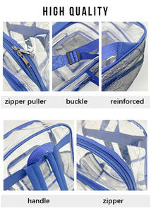 Custom Logo <b>Clear</b> <b>Backpacks</b> School Bags Waterproof Pvc Mochilas Summer Outdoor Large <b>Clear</b> Book Bag School <b>Backpack</b> - Product Image 6