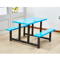 Table de salle à manger de cantine, banc industriel, acier, restauration rapide, métal, fer, personnalisé, mobilier de restaurant moderne