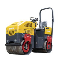Offre Spéciale CE EPA Double tambour tour 1500kg rouleau de route hydraulique asphalte béton compacteur rouleau vibrant