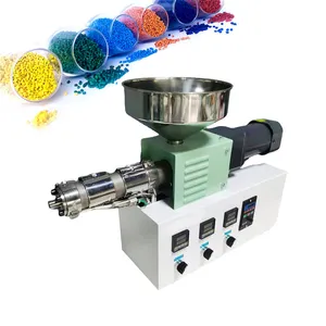 Lab Mini small laboratory desktop Plastic twin screw extruder granules pellets making machine line