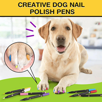 Nouveau produit 7 couleurs de vernis à ongles pour animaux de compagnie imperméables et sûrs pour le bricolage de belles idées d'ongles pour chiens