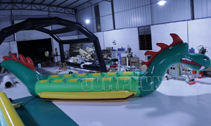 JUMPFUN-Bateau Dragon Banane à Gonflage 12 Places Adolescents Monstre de la Mer, Gonflage de Dinosaure pour Enfants - Product Image 3
