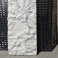 Panneaux muraux en polyuréthane artificiel à design champignon 3D moderne, installation rapide, revêtement mural extérieur en blocs de pierre PU